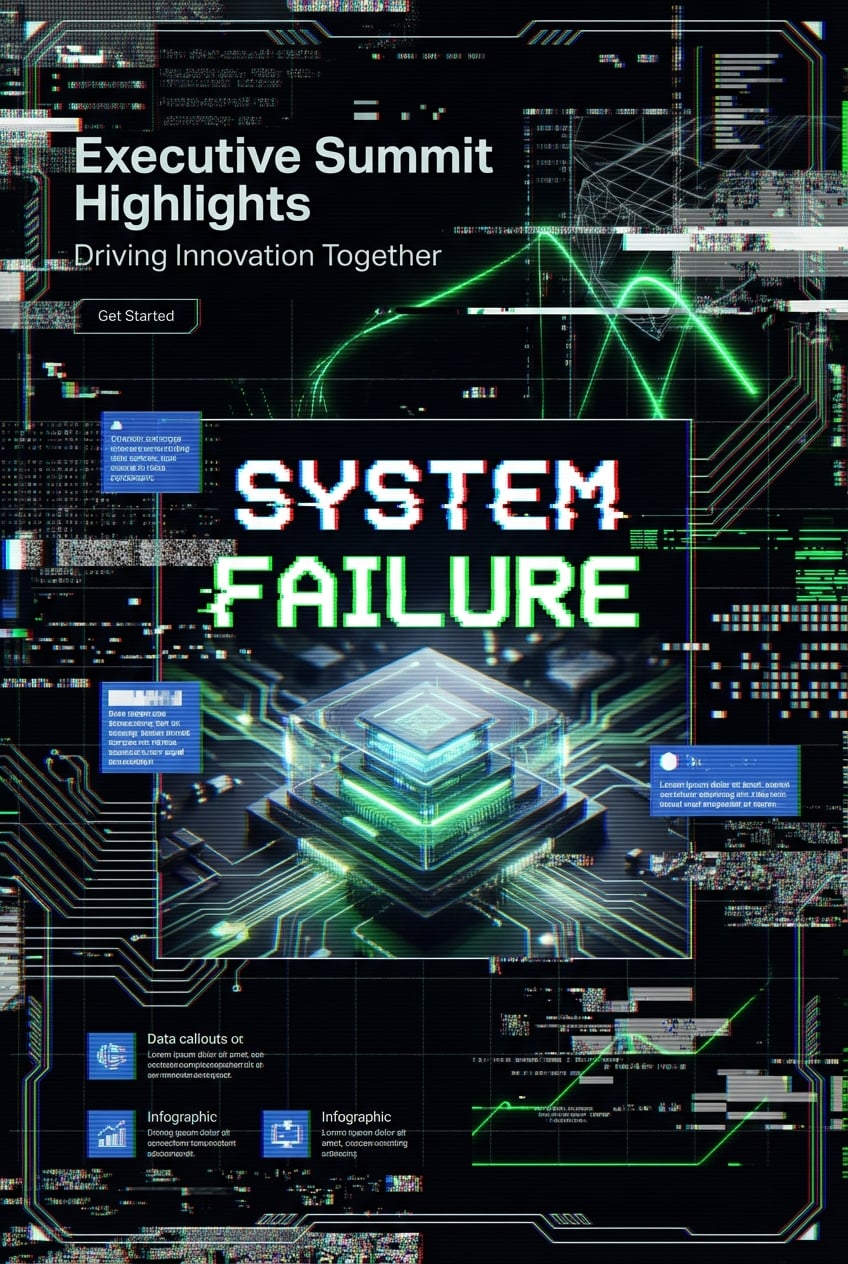 Glitch Typography - for online marketing | poster.sh