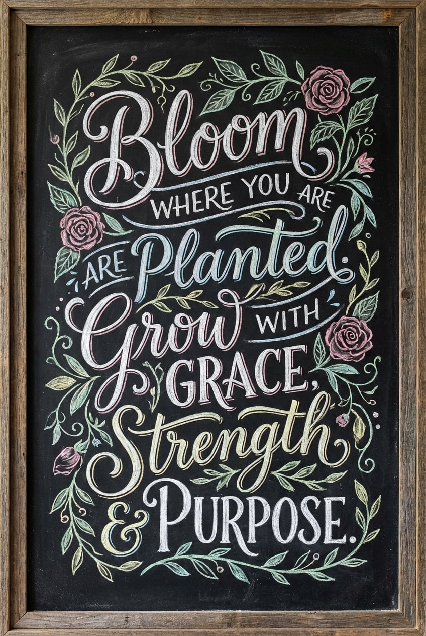 Chalkboard Typography - for wall decoration | poster.sh