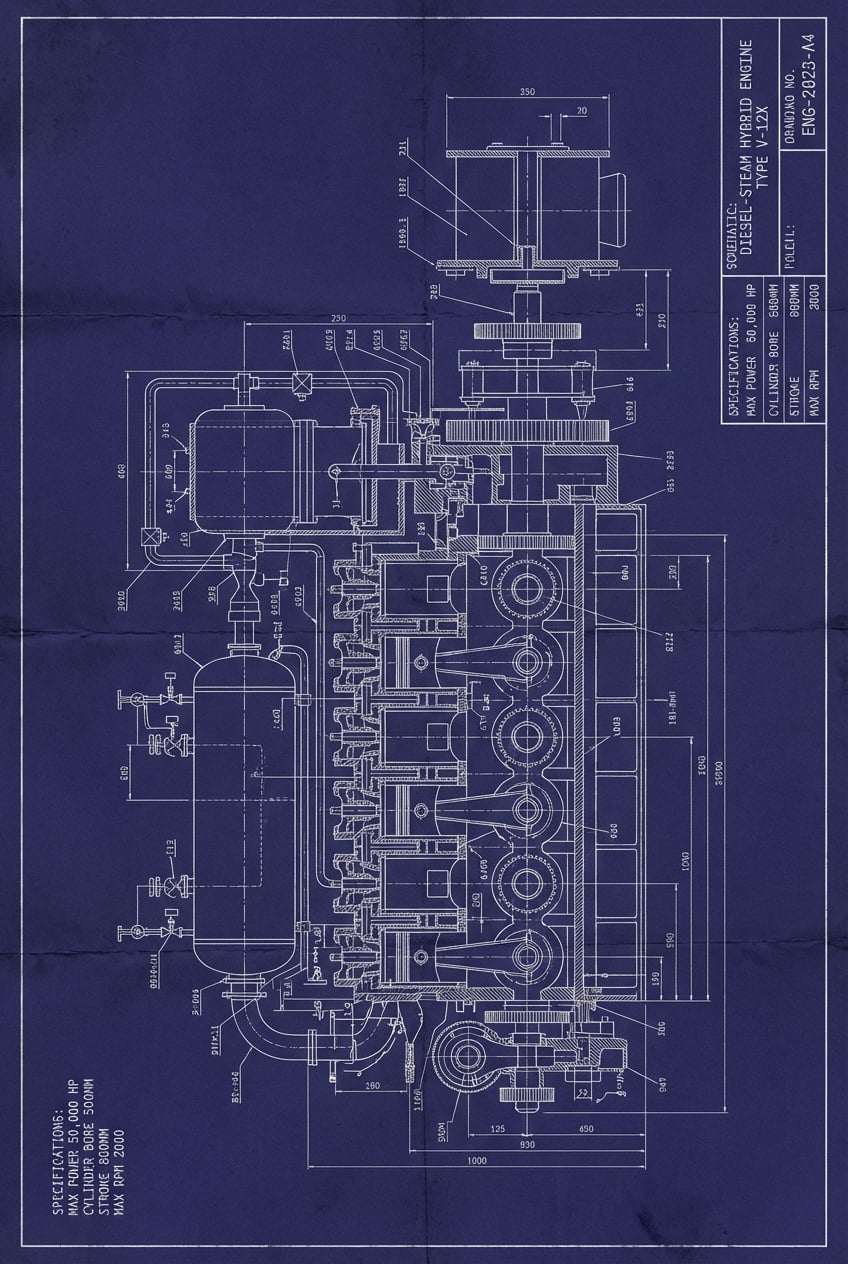 Blueprint Infographic - for printed materials | poster.sh