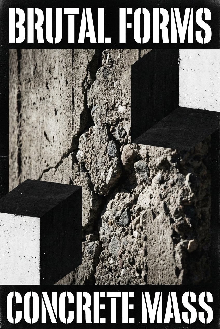 Brutalist Gallery Art - for wall decoration | poster.sh