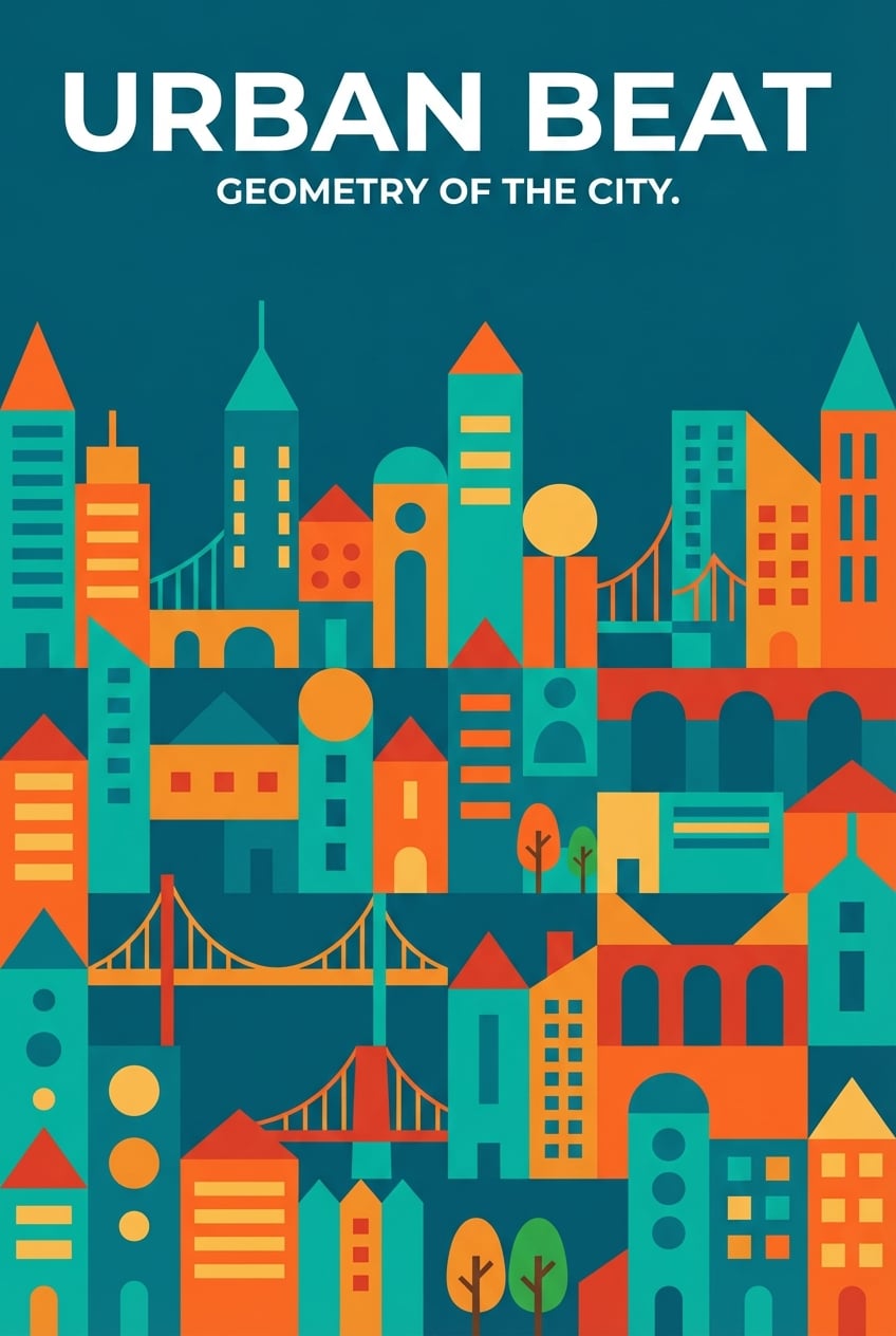 Flat Design Portfolio - for wall decoration | poster.sh