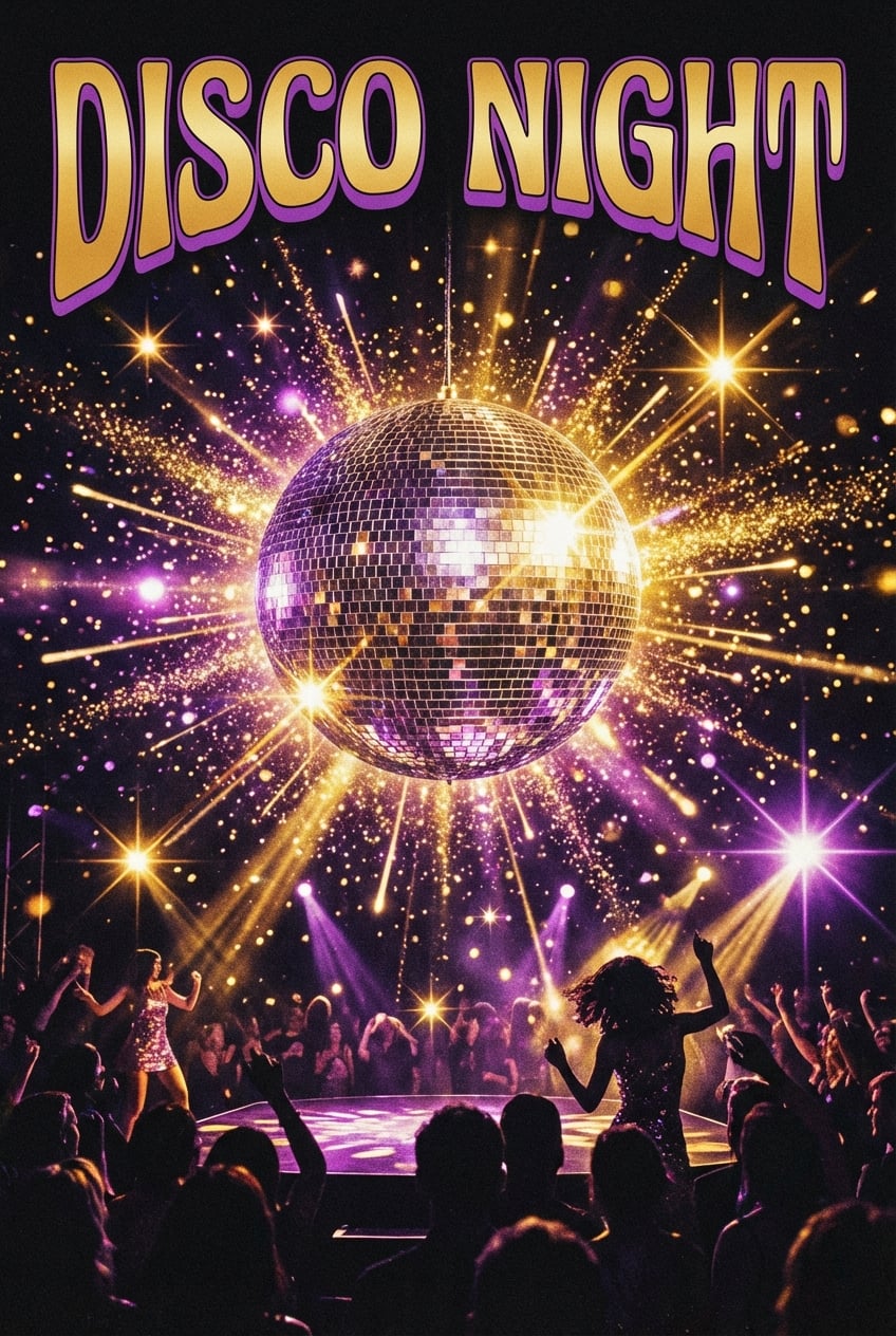 Disco Party - for wall decoration | poster.sh
