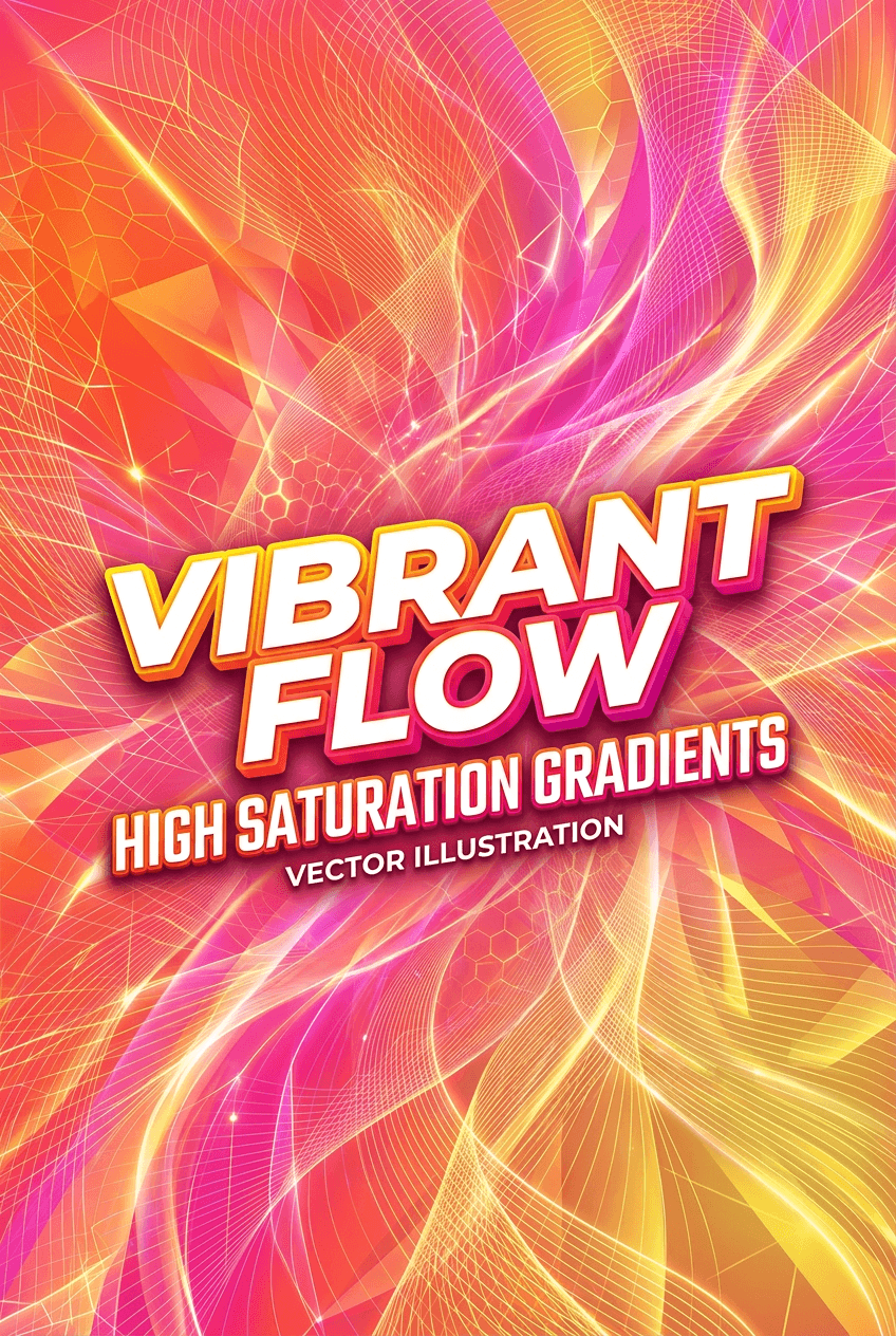 Gradient Mesh Illustration - for online marketing | poster.sh