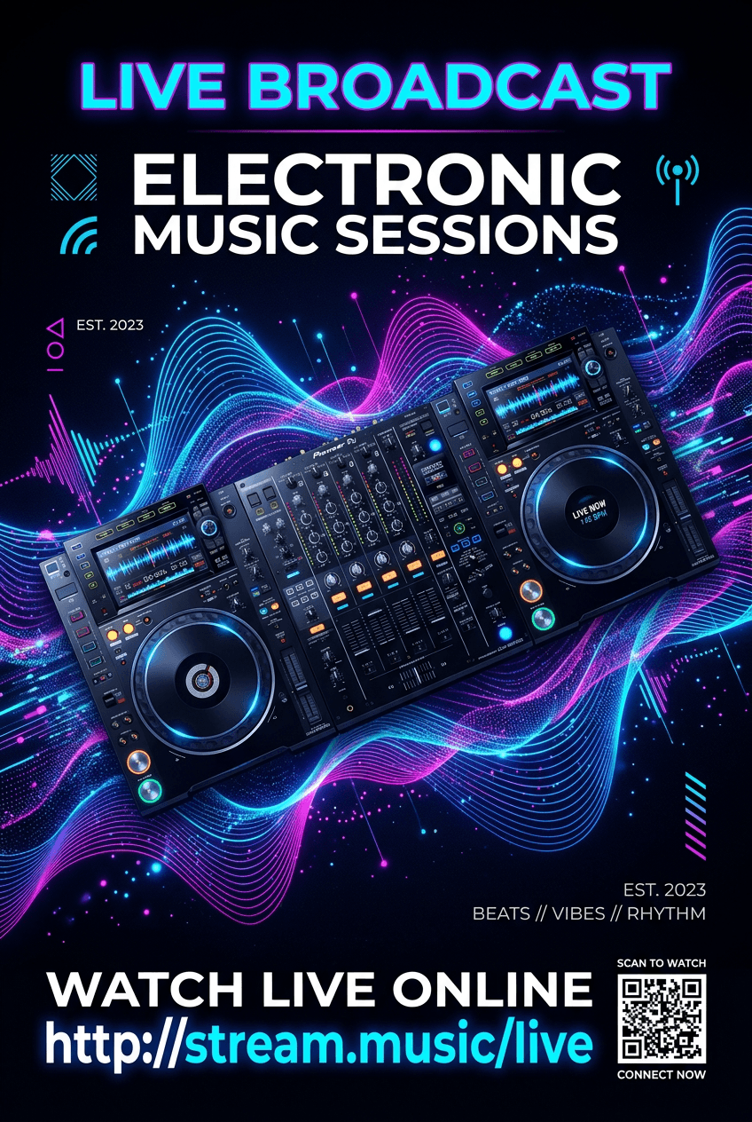 Bold Typography Concert - for music events | poster.sh