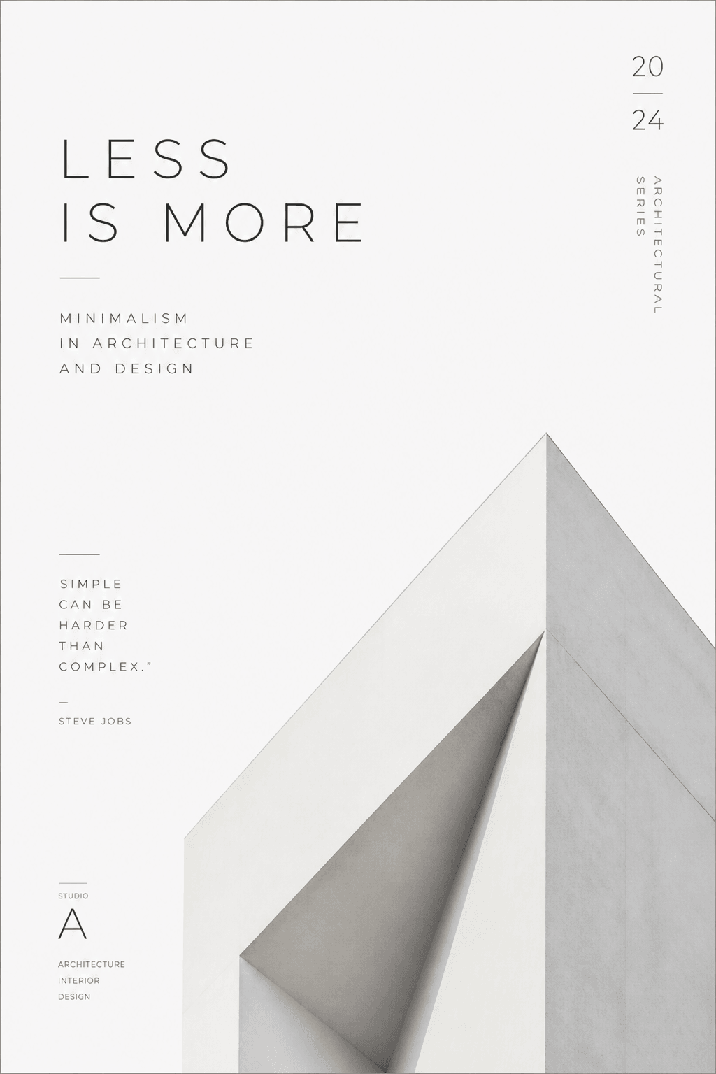 Minimalist Portfolio - for modern spaces | poster.sh