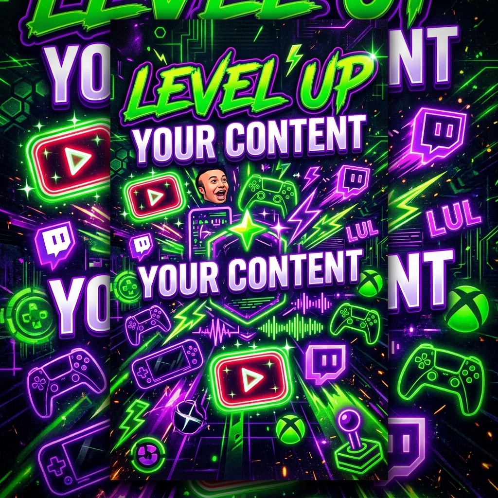 Creative content creator Streaming - for wall decoration | poster.sh