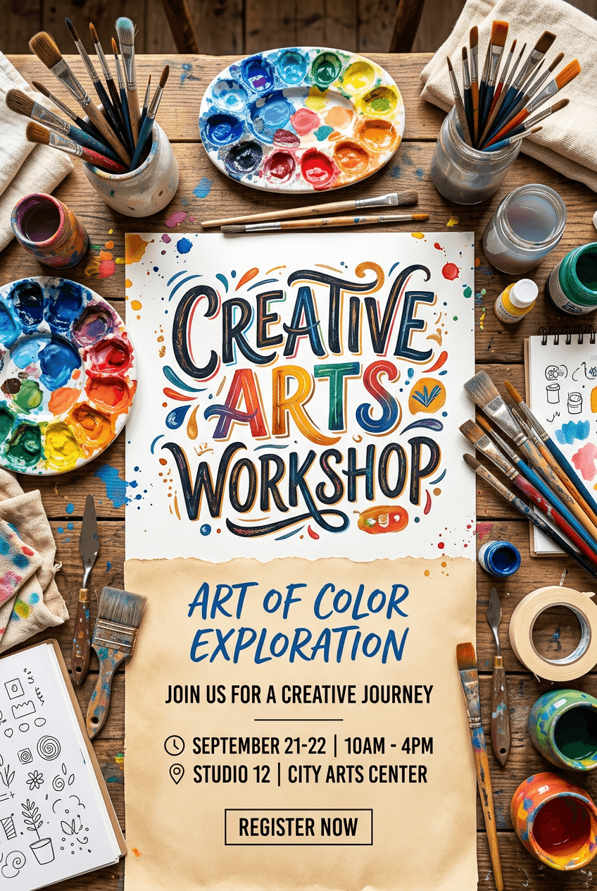 For a creative Workshop - for wall decoration | poster.sh