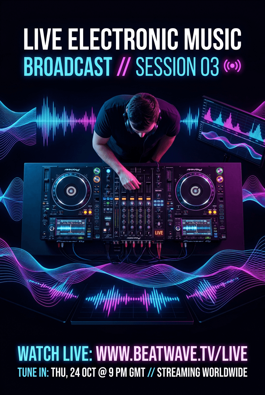 Bold Typography Concert - for music events | poster.sh