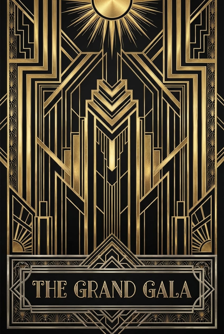 Art Deco Party - for wall decoration | poster.sh