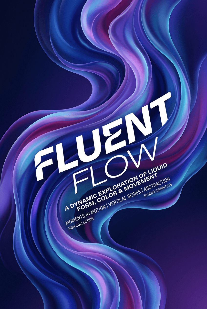 Liquid Chrome Digital Art - for online marketing | poster.sh