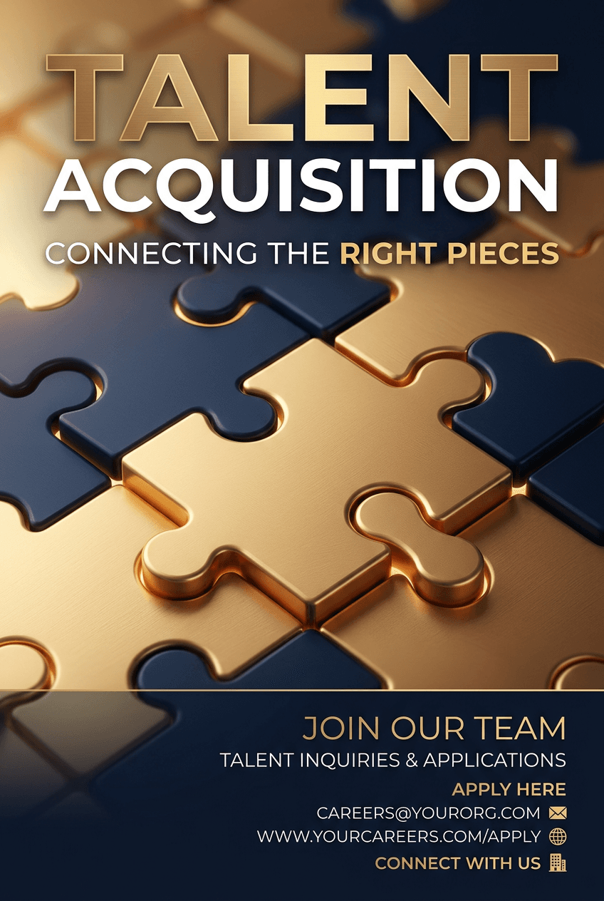 Bold Typography Recruitment - for wall decoration | poster.sh