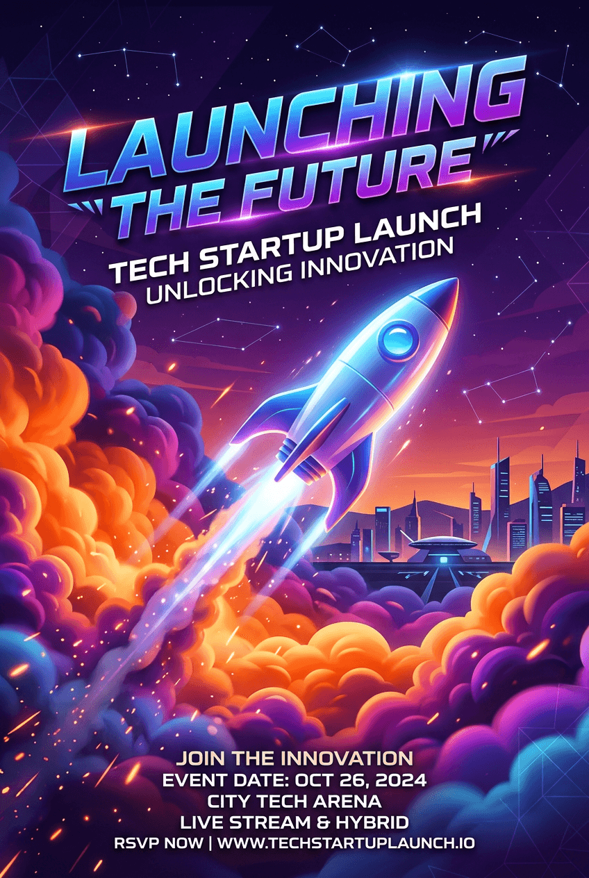 Futurism Product Launch - for wall decoration | poster.sh