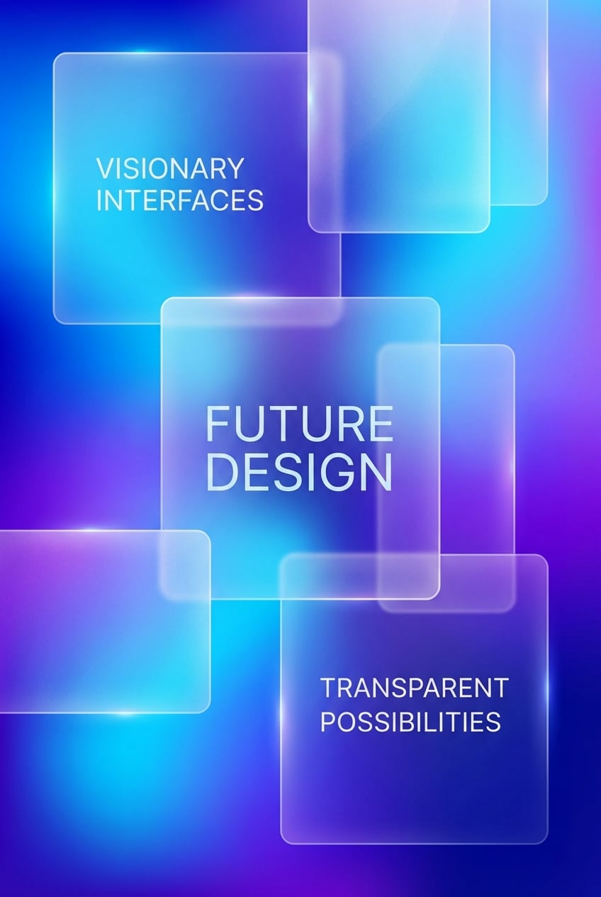 Glassmorphism Digital Art - for online marketing | poster.sh