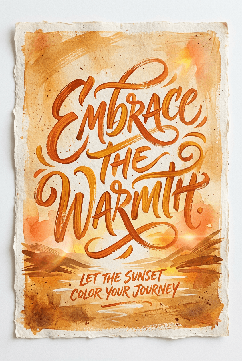Hand Lettering Illustration - for wall decoration | poster.sh