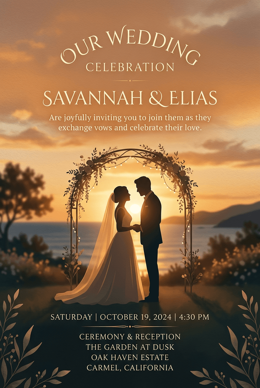 Minimalist Wedding - for modern spaces | poster.sh