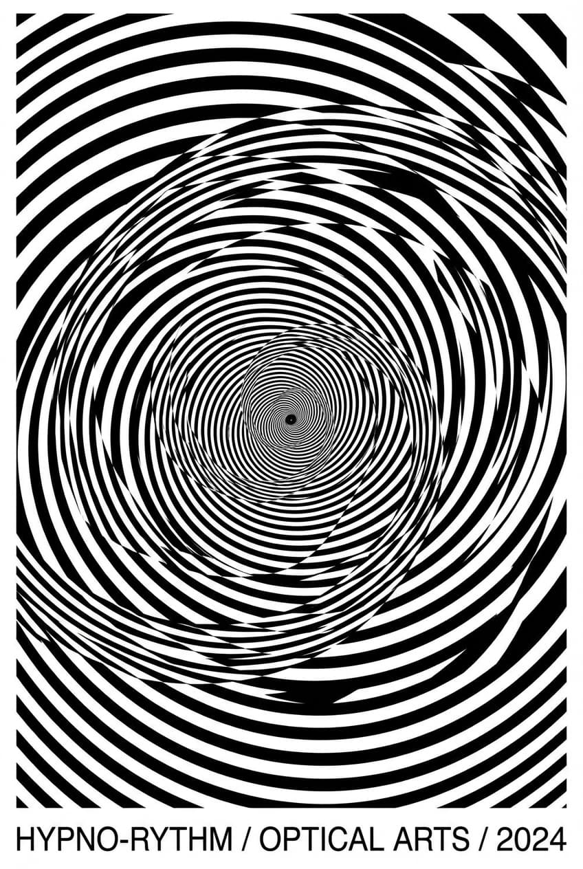 Geometric Contrast Crisp Poster - for wall decoration | poster.sh