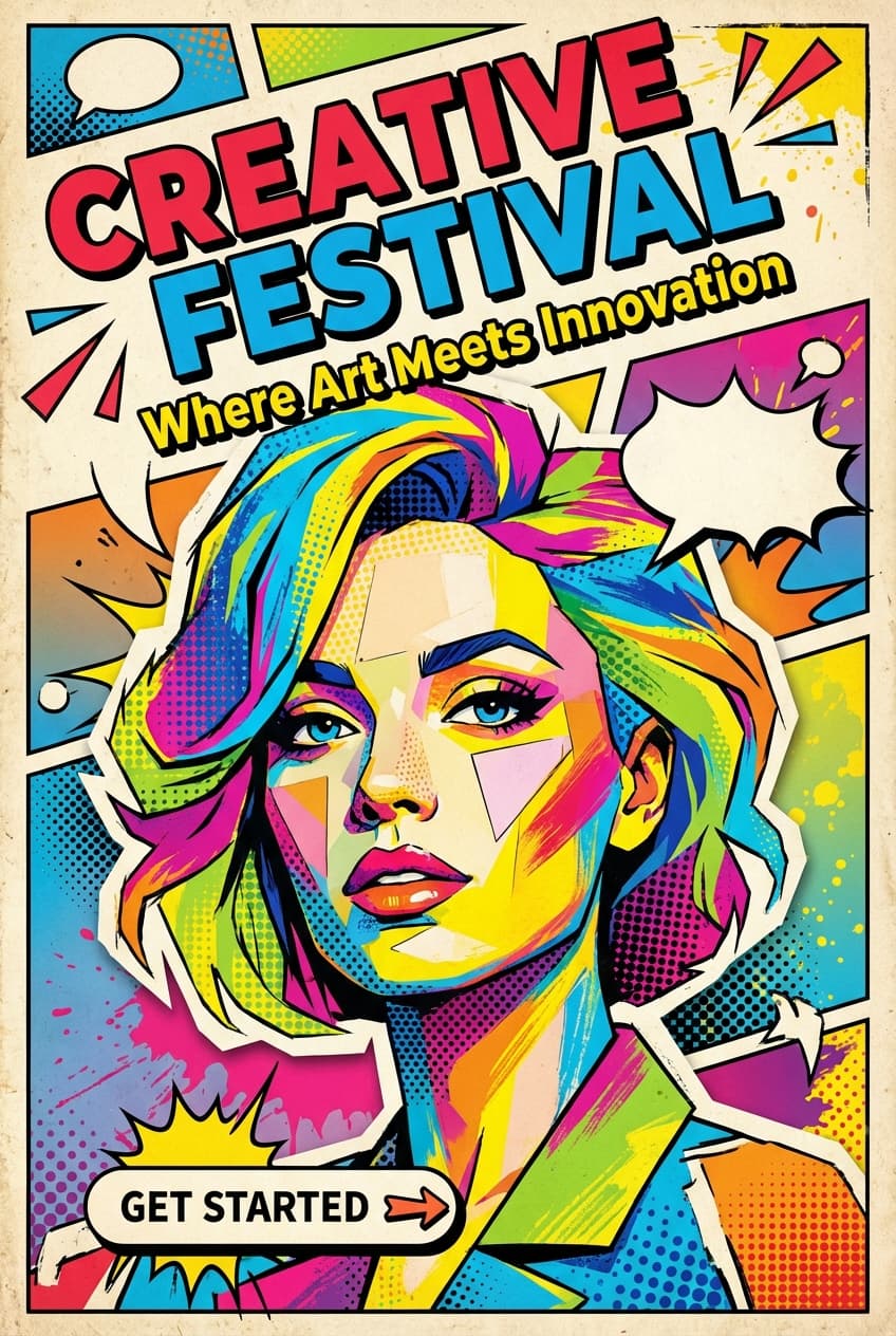 Pop Art Illustration - for wall decoration | poster.sh