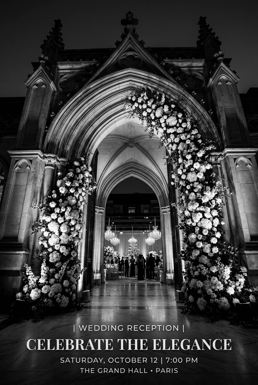 Cinematic Wedding - for wedding decoration | poster.sh