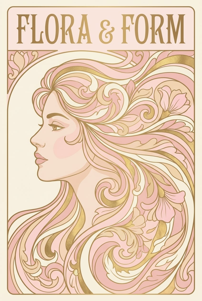 Contemporary Nouveau Illustration - for wall decoration | poster.sh