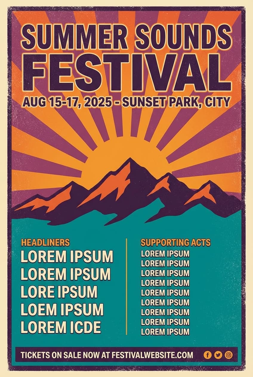 Music festival Festival - for cultural events | poster.sh