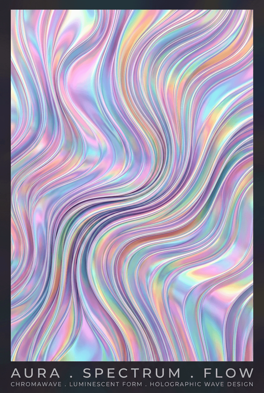 Holographic Digital Art - for online marketing | poster.sh