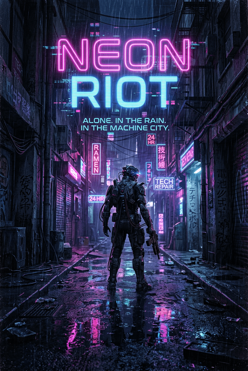Cyberpunk Digital Art - for tech events | poster.sh