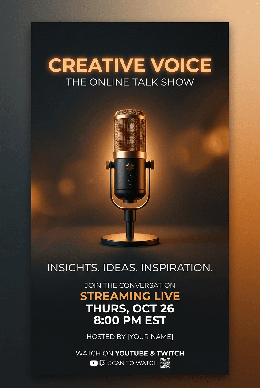 Minimalist Podcast - for modern spaces | poster.sh