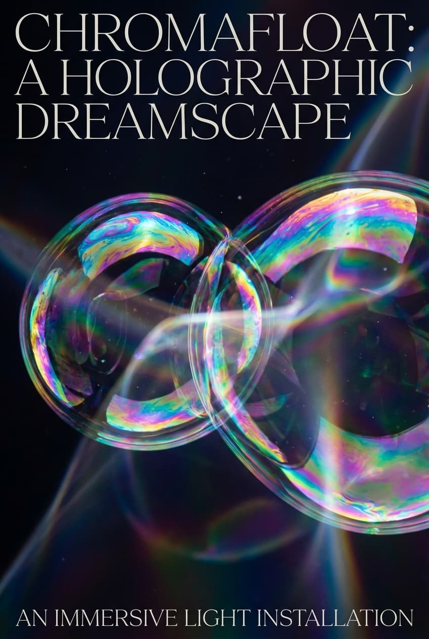 Holographic Floating Dark Art - for online marketing | poster.sh