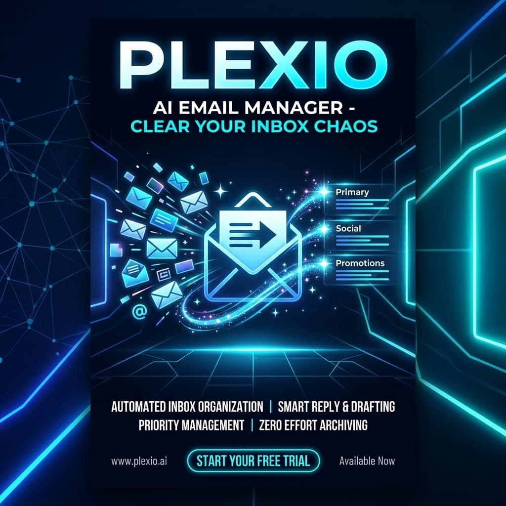 Printable Neon Glow Sleek Dark Poster - for technology branding | poster.sh