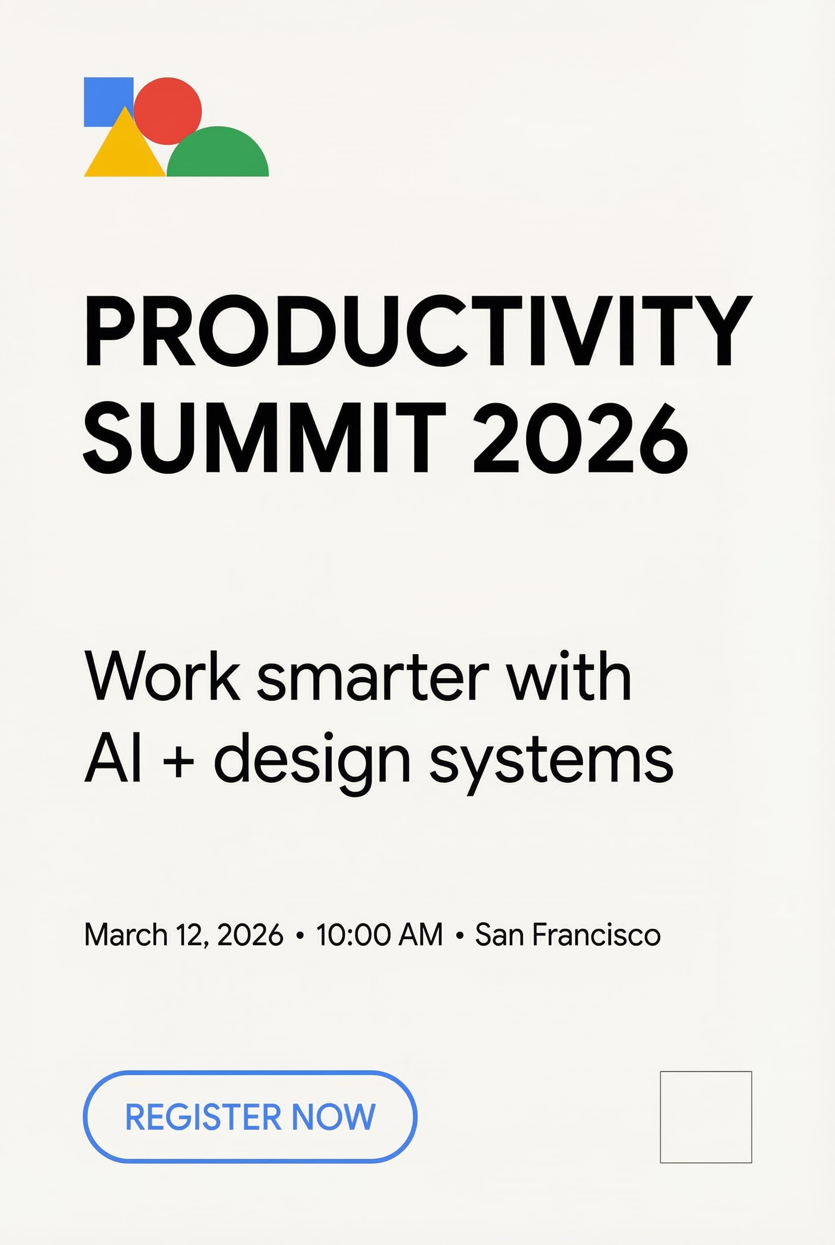 Conference representative poster