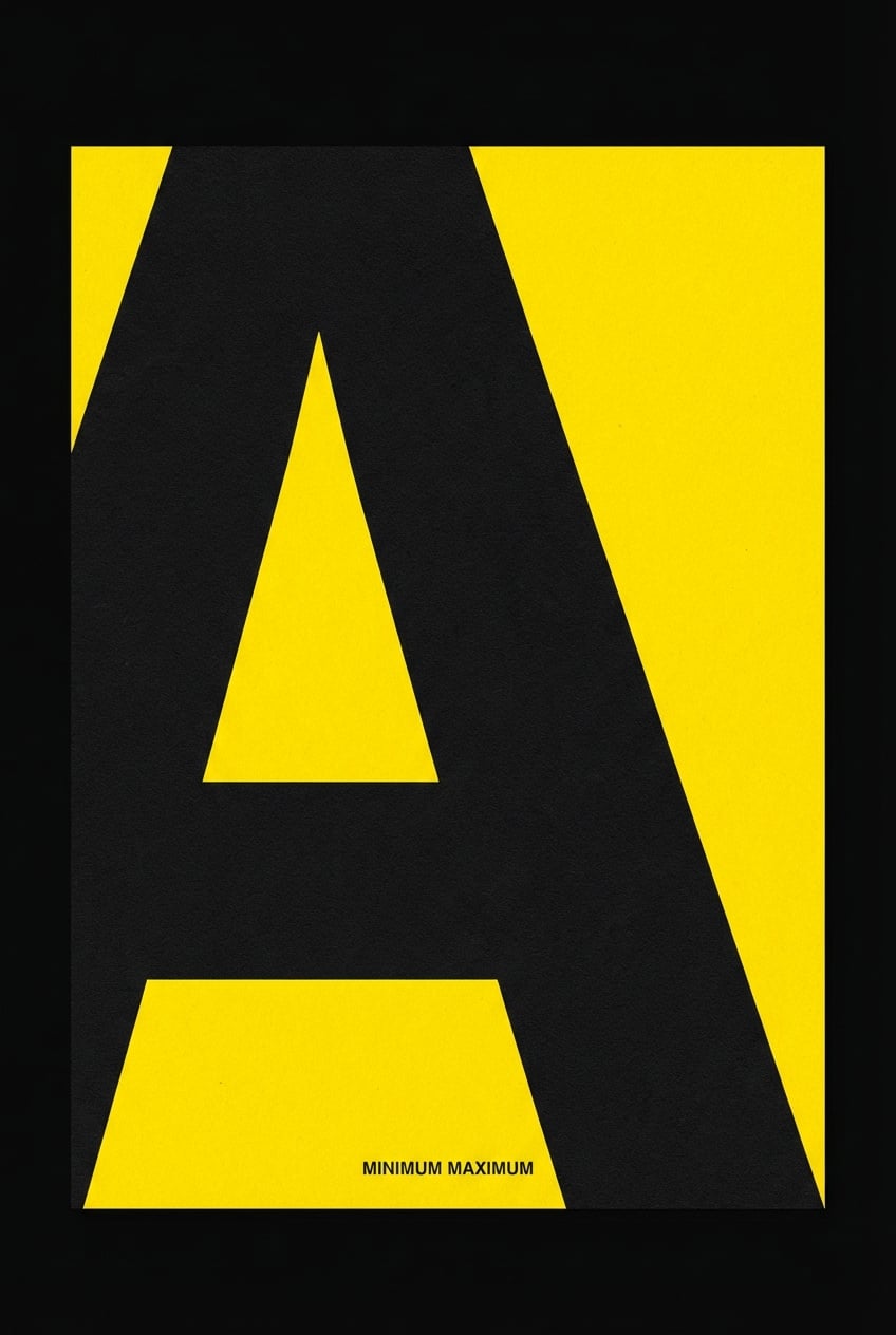 Bold Minimalism Typography - for wall decoration | poster.sh