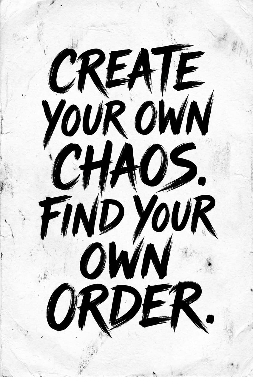 Hand Lettering Custom Raw Poster - for wall decoration | poster.sh