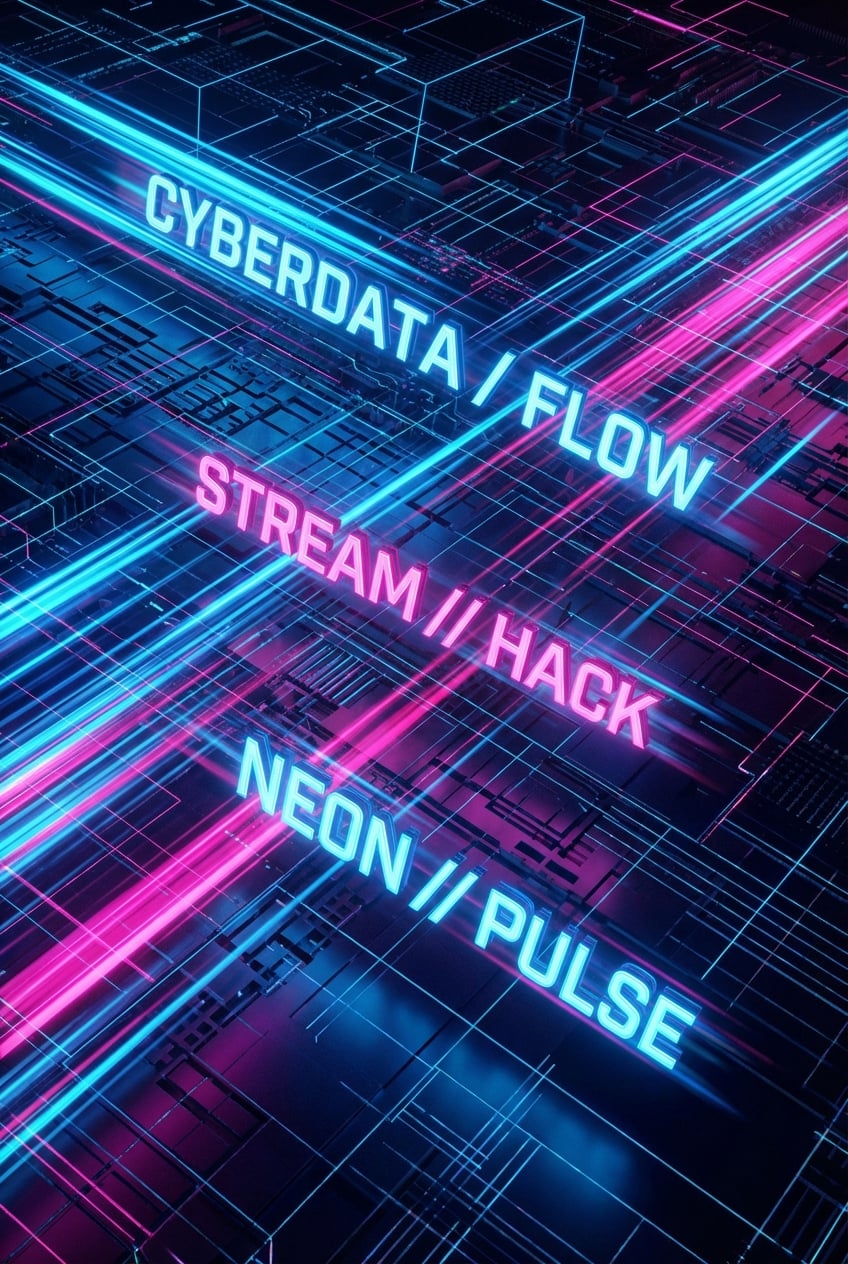 Cyberpunk Digital Art - for tech events | poster.sh